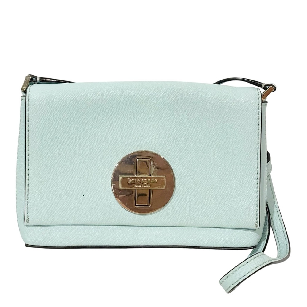 Kate Spade Wkru2256 Sally Newbury Lane Saffiano Crossbody Bag Grace Blue